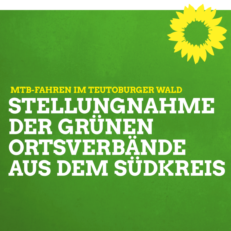 Mountainbiken im Teutoburger Wald – Stellungnahme der Grünen Ortsverbände aus dem Südkreis