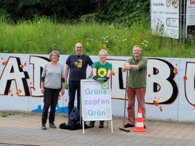 Gruene nach der Aktion