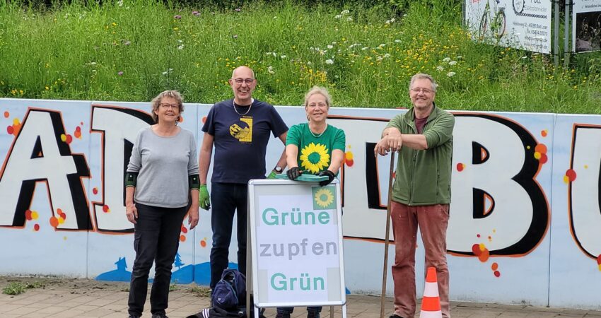 Gruene nach der Aktion