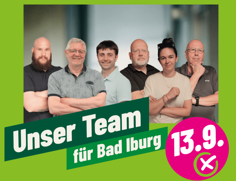 Unser Team für Bad Iburg: GRÜNE stellen Kandidierende vor